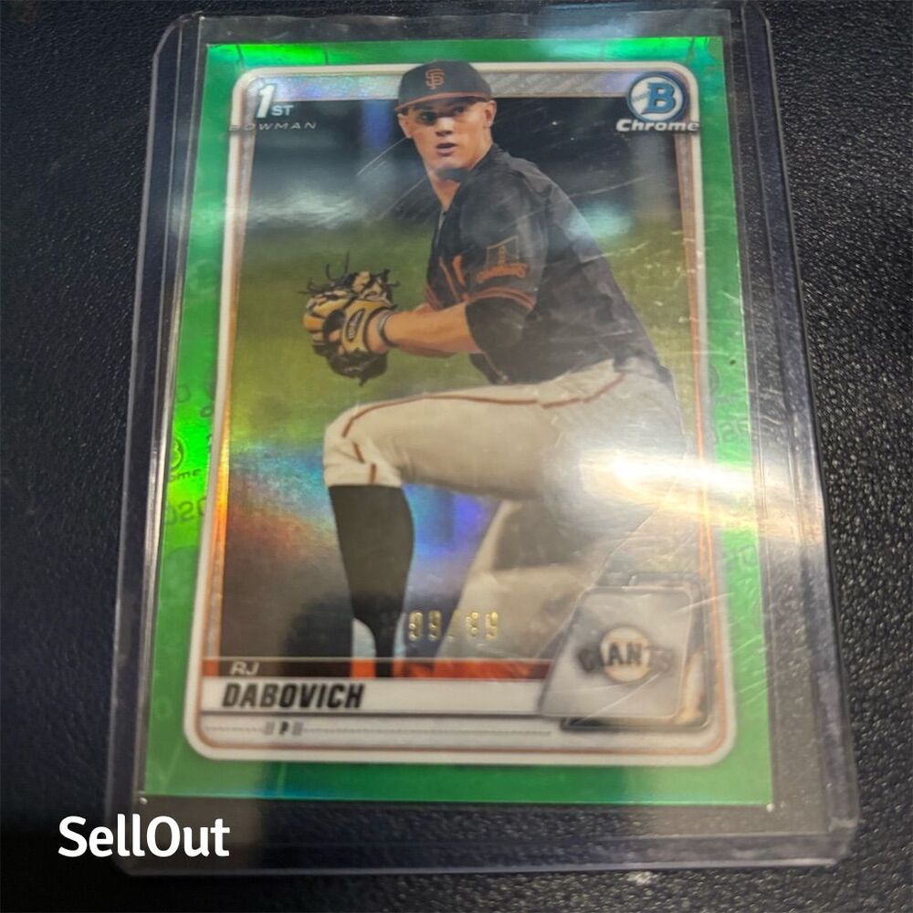 2020 Bowman Chrome RJ Dabovich Rookie Card #BD-148 Giants MLB 99/99